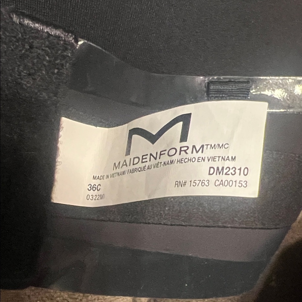 Maidenform Black Strapless Bra - Picture 3 of 3